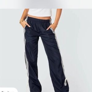 NWT Navy and White Track Pants